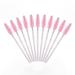 200PCS Crystal Mascara Wands Disposable Eyelash Eyebrow Spoolie Brush for Makeup Eyelash Extensions (Pink)