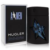 ANGEL by Thierry Mugler Eau De Toilette Spray Refillable (Rubber) 3.4 oz for Men Pack of 2