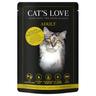 Cat's Love 12 x 85 g pour chat - veau, dinde
