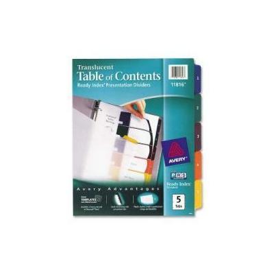 Avery Ready Index Translucent Table Of Content Dividers