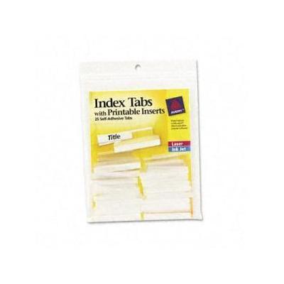 Avery Self-Adhesive Index Tabs With Printable Insert