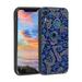 Blue-Evil-Eye-Hand-of-Fatima Phone Case Degined for iPhone XR Case Men Women Flexible Silicone Shockproof Case for iPhone XR