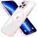 Magnetic Slim Clear Case for iPhone 14 Pro Max [Not Yellowing] [Military Grade Protection] [No.1 Strong Magnets] Compatible with iPhone 14 Pro Max Protective Case 6.7 inch 2022 Pink