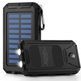 Solar Power Bank COSO Solar Charger 20000mAh Portable Charger Power Bank with Flashlight & Dual USB Ports External Battery Pack Fast Charge QC3.0 Solar Battery Charger 5V3.1A Power Bank