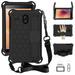 For GalaxyTab A 8.0 T380 Honeycomb Design EVA + PC Four Corner Anti Falling Flat Protective Shell