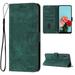 Wallet Case for Motorola Moto G Pure Premium PU Leather Flip Case Card Slots Holder Luxury Kickstand Function Book Folding Folio Cover with Wrist Strap for Motorola Moto G Pure Green