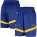 Men's Nike Royal Golden State Warriors On-Court Practice Warmup Performance Shorts