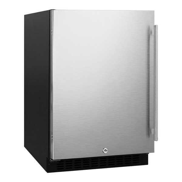 "Summit Appliance AL54 24"" Low Profile Height Built-In Undercounter Refrigerator - 115V"