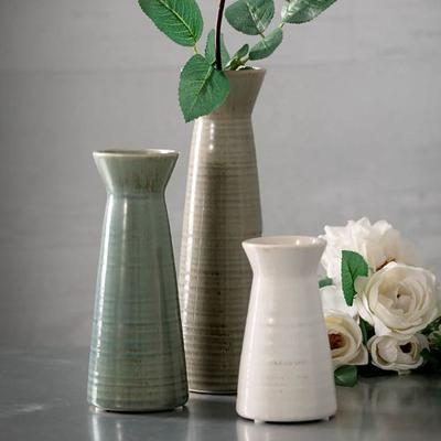Brockton Vases Multi Cool Set of Three, Set of Three, Multi Cool