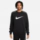 Sweatshirt NIKE SPORTSWEAR "M NSW SP FLC CREW BB" Gr. L, schwarz (black, iron grey) Herren Sweatshirts