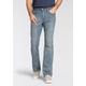 Bootcut-Jeans LEVI'S "527 SLIM BOOT CUT" Gr. 29, Länge 32, blau (here we stop) Herren Jeans Bootcut in cleaner Waschung Bestseller