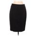 J.Crew Casual Skirt: Black Solid Bottoms - Women's Size 6 Petite