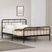 South Shore Fernley Complete Bed Pure Black Metal | 38.5 H x 55.75 W x 77.5 D in | Wayfair 15841
