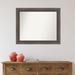 Latitude Run® Plastic Framed Wall Mounted Accent Mirror in Matte Wood in Brown | 27 H x 33 W x 1.25 D in | Wayfair 91760EE6D6C14F26B6072D09C3BE7A0A