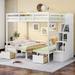 Harriet Bee Remmy Full Loft Bed w/ Drawers Wood in White | 71 H x 58 W x 93 D in | Wayfair 7DB17F2CFA914BB9AB5D350ADE3211BA