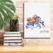 Winston Porter Epic Graffiti 'Kitchen Flowers' By Kait Roberts, G Kitchen Flowers On Canvas by Kait Roberts Print Canvas in Blue | Wayfair