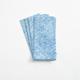Fretwork Blue Caspari Set of 4 Hand Printed Indian Cotton Napkins 50 cm sq