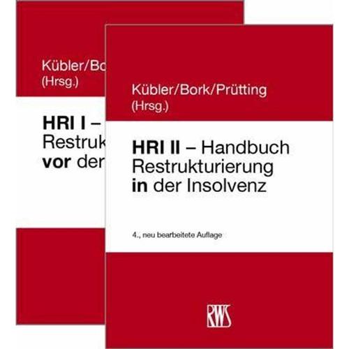Hri I - Handbuch Restrukturierung Vor Der Insovenz/Hri Ii - Handbuch Restrukturierung In Der Insolvenz, Kartoniert (TB)