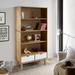 vidaXL Bookshelf Storage Cabinet Shelf for Home Office OTTA Solid Wood Pine - 34.6" x 13.8" x 70.9"