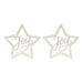 Set of 2 Beaded "Joy" Star Christmas Wall Decors 15.75"