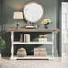 Farmhouse Console Table, 3 Tier Entryway Sofa Table Narrow Long, 55-inch Accent Table for Hallway, Grey