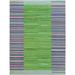 Shahbanu Rugs Flat Weave Kilim Pure Wool Hand Woven Stripe Design Reversible Oriental Rug (9'3" x 12'1") - 9'3" x 12'1"