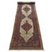 Shahbanu Rugs Brown Antique Persian Camel Hair Serab Pure Wool Hand Knotted Clean Wide and Extra Long Runner Rug (3'2" x 14'10")