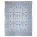 Shahbanu Rugs White Diamond High Grade Wool White Wash Samarkand Pomegranate Ancient Garden Design Hand Knotted Rug (8'0"x9'9")