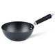 Wok KEN HOM "Excellence" Pfannen Gr. Ø 20 cm + Höhe 11 cm, grau (anthrazit) Woks