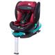 globakids Isize 360 Swivel Baby Car Seat with ISOFIX, Group 0+1/2/3 (0-36 kg), Approx. 0-12 Years 40cm-150cm ECE R129 (Red Black)