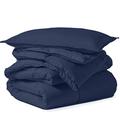 FINE CLASS 10.5 Tog Emperor size Comforter Warm and Anti Allergy Hotel Quality, Super Soft, for All Seasons 100% Egyptian Cotton Quilt Duvet (Navy Blue)