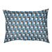 Wrought Studio™ Brossard Football Luxury Indoor Dog Pillow Metal in Black/Blue/Brown | Large (40" W x 30" D x 5" H) | Wayfair