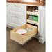 Slide-A-Shelf Made-To-Fit 8 Inch High Box Unit Full Extension Rails Wood in Brown | 8 H x 12.5 W x 22.5 D in | Wayfair WAY-PL-8BOX-1250W2250D-B-F