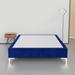 Spinal Solution 15" Premium Velvet Material Wood Box Spring/Bed Frame, Durable, Stylish, Multi Color Wood in Blue | 15 H x 53 W x 74 D in | Wayfair