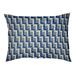 Wrought Studio™ Bonheur Football Luxury Outdoor Dog Pillow Metal in Green/Blue/White | Large (40" W x 30" D x 5" H) | Wayfair