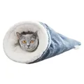 Sac de couchage doux en peluche lavable auto-chauffant pour chat abri doux pour chat lit chaud