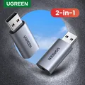 UGREEN – carte son USB vers 3.5mm adaptateur d'interface Audio pour écouteurs micro pour PC