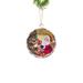 The Holiday Aisle® Gabrielli Metal Santa Hanging Figurine Ornament Metal in Yellow | 4.75 H x 4.13 W x 0.5 D in | Wayfair