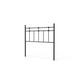 Cillian Steel Metal Spindle Headboard Metal in Black/Brown Laurel Foundry Modern Farmhouse® | 52 H x 54 W x 3 D in | Wayfair