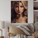 Rosdorf Park Cesiah Goddess w/ Golden Crown II - Unframed Print on Wood Metal in Brown | 40 H x 30 W x 0.78 D in | Wayfair