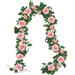The Holiday Aisle® 0.33' Hoopa Flower Vines Rose Ivy Garland | 2 H x 4 W x 7 D in | Wayfair 8AEEA90D2842428A9798031867D67812