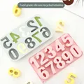 Moule à chocolat en silicone lettre et numéro moule de cuisson au chocolat porte-clés bricolage