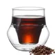 Tasses à café en verre borosilicaté transparent à double paroi tasses thermiques isolées verres