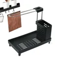 Étagère de rangement pour évier 2 en 1 support de rangement pour comptoir de cuisine porte-éponge