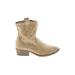 Forever 21 Ankle Boots: Tan Shoes - Women's Size 6