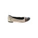 Attilio Giusti Leombruni Flats: Gold Shoes - Women's Size 37.5 - Round Toe