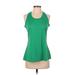 FILA Active Tank Top: Green Activewear - Women's Size 3