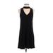 Veronica M. Cocktail Dress - A-Line Mock Sleeveless: Black Print Dresses - Women's Size X-Small