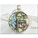 Seattle Map Pendant, Resin Travel Necklace, Jewelry, Washington Puget Sound Map, Round Silver Pendant 350Rs