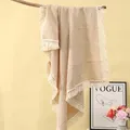 Blanket 120*100cm Muslin Cotton Baby Blanket Newborn Tassel Receiving Blanket Swaddle for Girl Boy